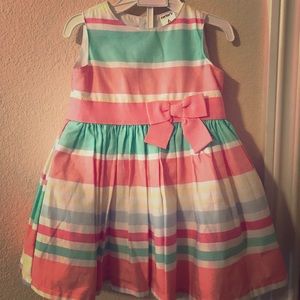 Multi color striped dress
